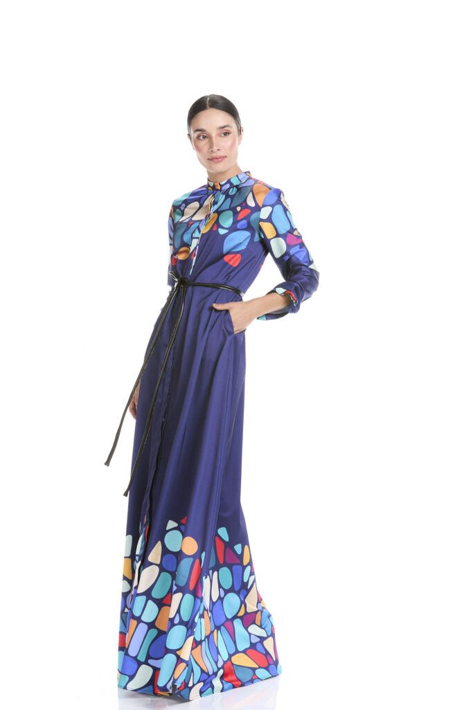 Vestido Camisero Piedras Rodapié