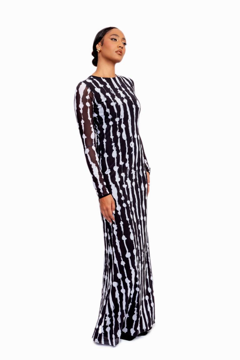 Vestido Columna Esta Vida, colecci&oacute;n Alborada de Diego Guarnizo