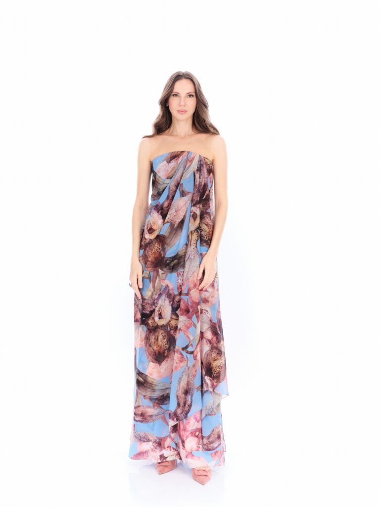 VESTIDO ORQUÍDEA AZUL