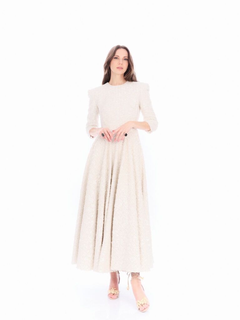 VESTIDO PAÑO LENTEJUELA