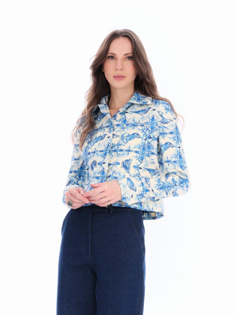 CHAQUETA AZULEJO BLANCO