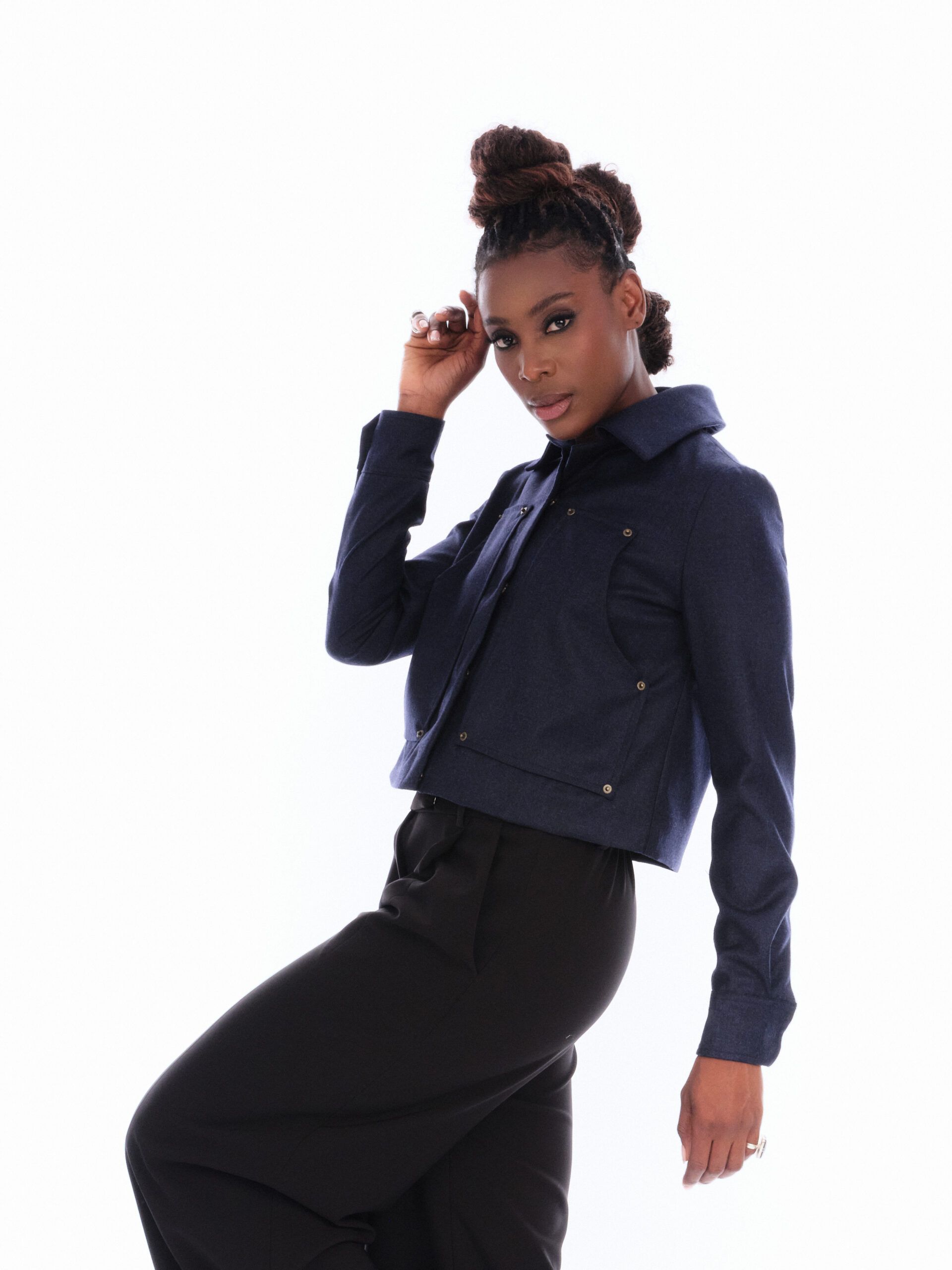 CHAQUETA PAÑO AZULEJO - Imagen 4
