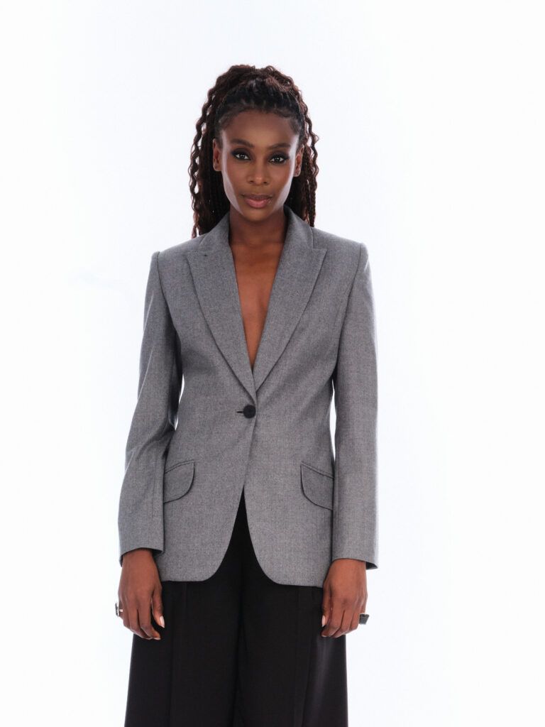 BLAZER PAÑO AZULEJO GRIS
