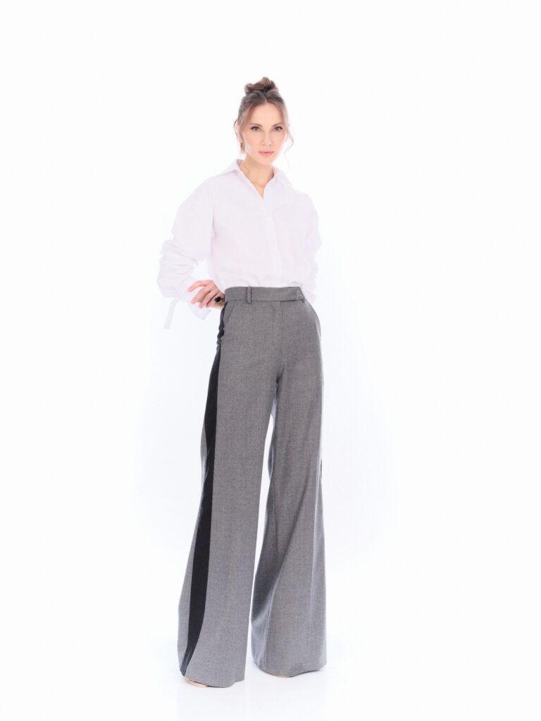PANTALÓN PAÑO AZULEJO GRIS